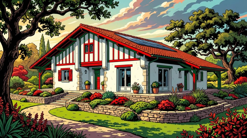 découvrez une maison basque moderne plain-pied alliant design contemporain, confort optimal et simplicité architecturale pour un cadre de vie harmonieux et chaleureux.