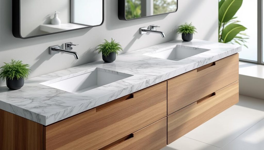 découvrez comment choisir un plan de travail pour votre salle de bains qui s'adapte parfaitement à votre style et à votre budget. nos conseils pratiques vous guideront pour allier esthétique et fonctionnalité.
