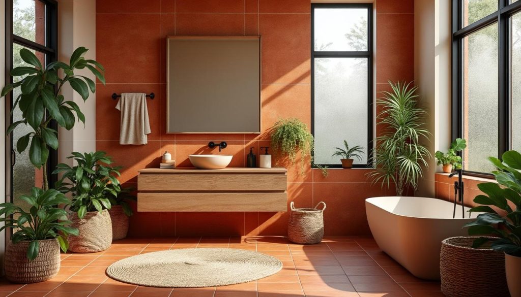découvrez comment aménager une salle de bain terracotta pour une ambiance chaleureuse et naturelle, alliant confort et esthétique avec des conseils déco faciles à suivre.