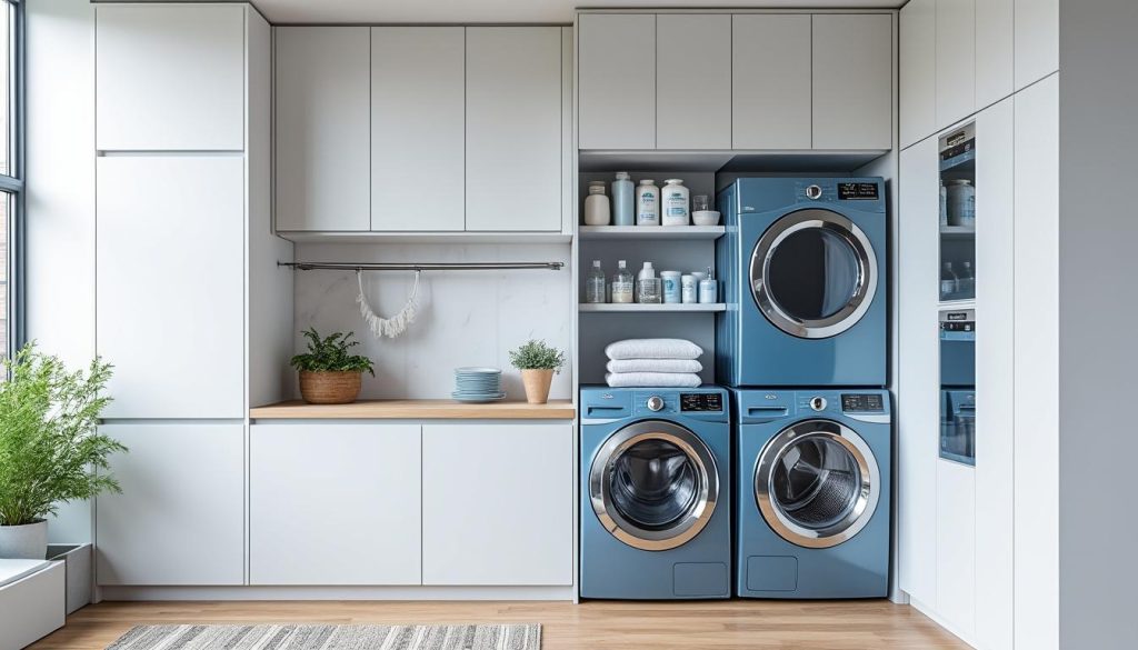 découvrez nos conseils pour aménager une buanderie fonctionnelle et esthétique, alliant rangement optimisé et design agréable pour faciliter votre quotidien.