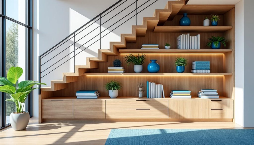 découvrez des astuces pratiques pour optimiser l'aménagement sous vos escaliers et maximiser l'espace dans votre intérieur.