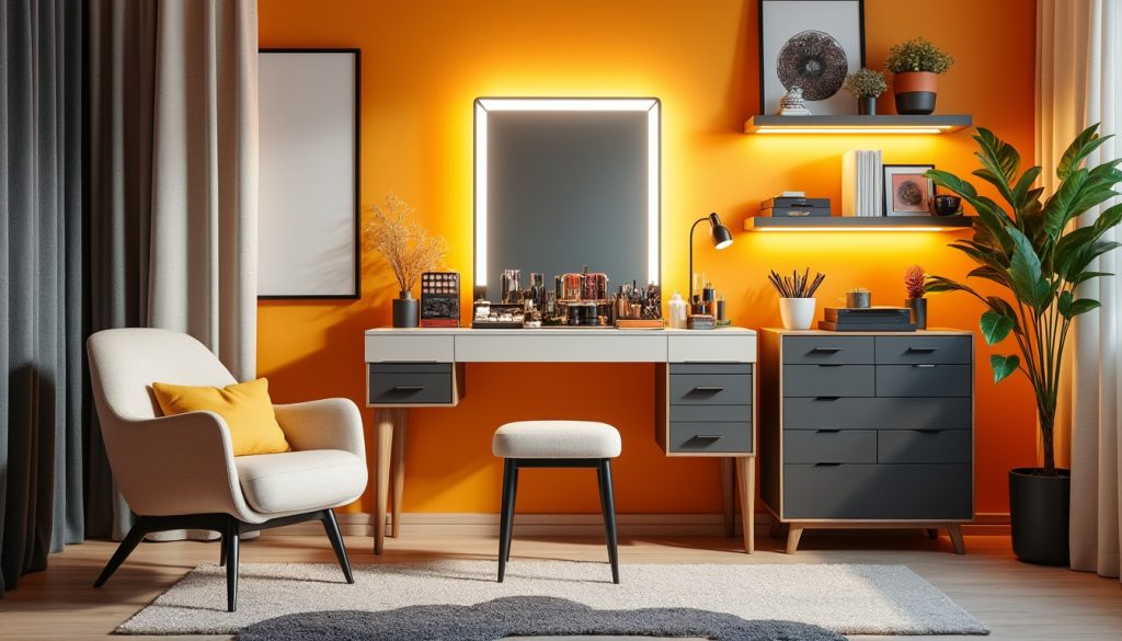 découvrez comment aménager une coiffeuse dans votre chambre pour optimiser l'espace et gagner en fonctionnalité, alliant praticité et style.