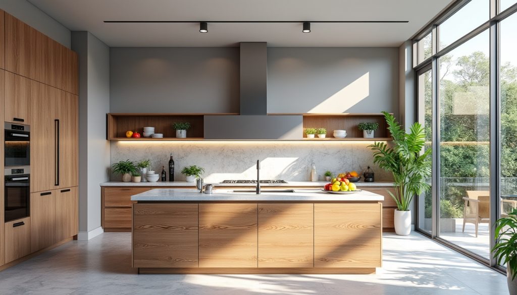 découvrez nos conseils pour aménager une cuisine fonctionnelle avec un îlot central, alliant praticité et style pour un espace convivial et optimisé.