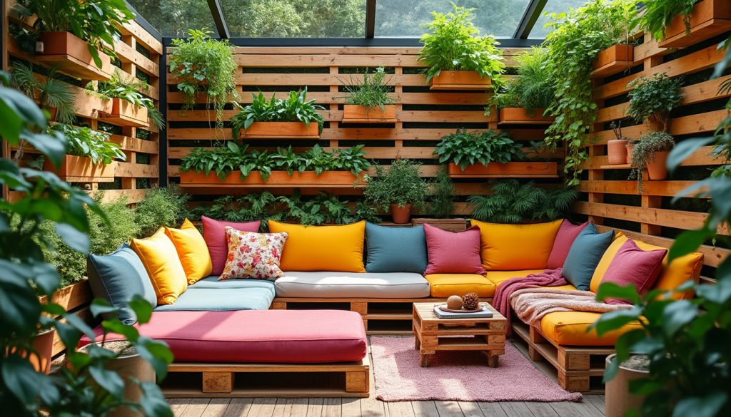 découvrez comment créer un jardin de salon convivial et écologique en utilisant des palettes recyclées. conseils pratiques pour un espace vert original et accueillant.