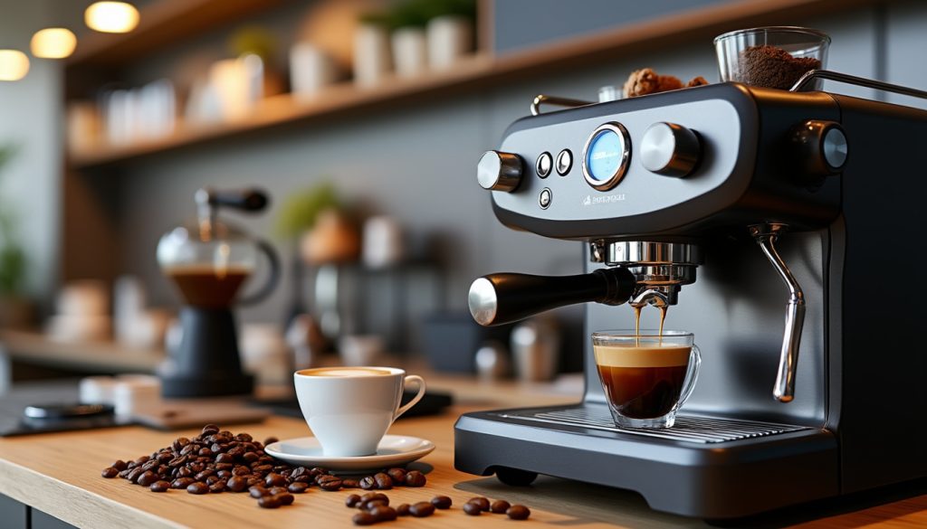 découvrez comment choisir et utiliser une machine à café avec broyeur pour préparer un espresso parfait à la maison.
