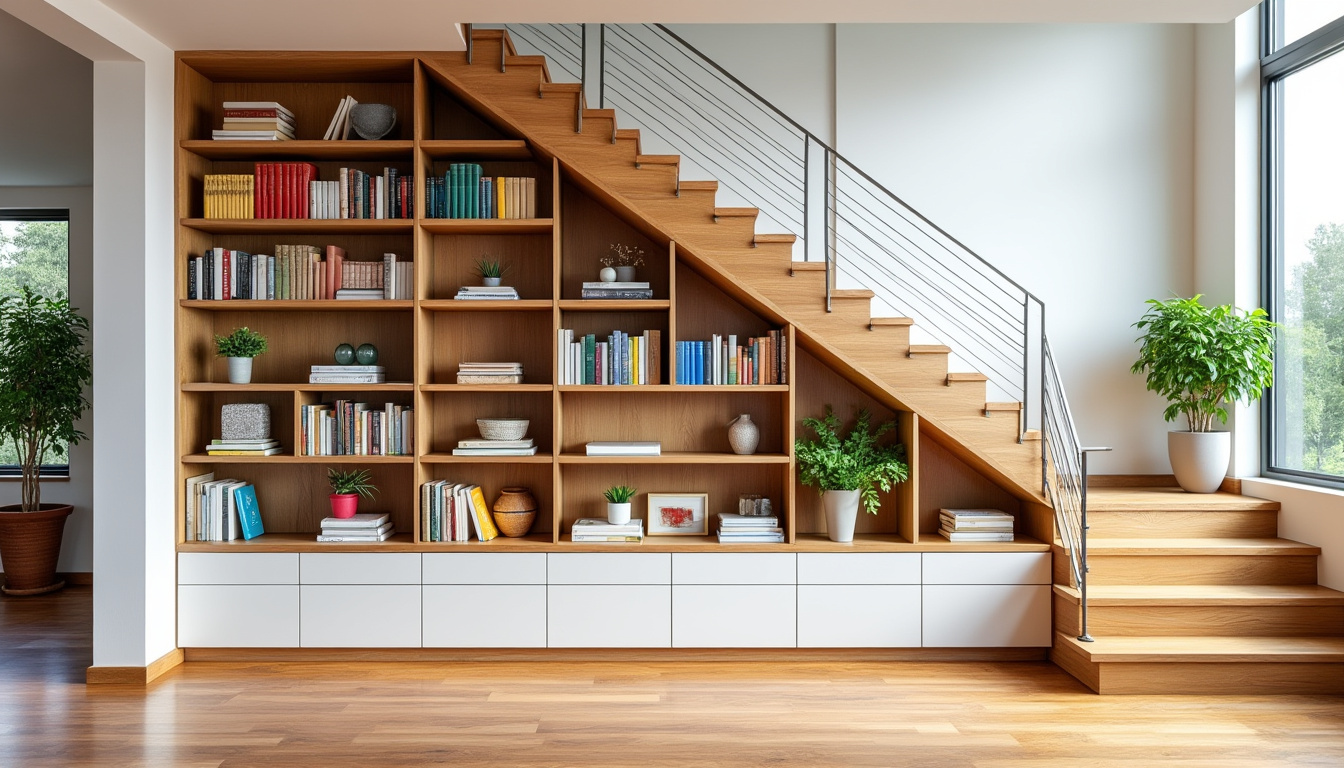 découvrez comment aménager une bibliothèque sous escalier pour optimiser l'espace de votre intérieur avec des astuces pratiques et un design élégant.