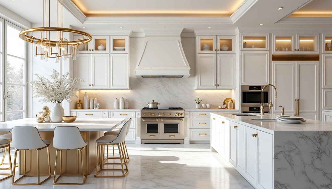 découvrez nos conseils pour aménager une cuisine blanche et dorée, alliant élégance et luminosité pour un intérieur moderne et raffiné.