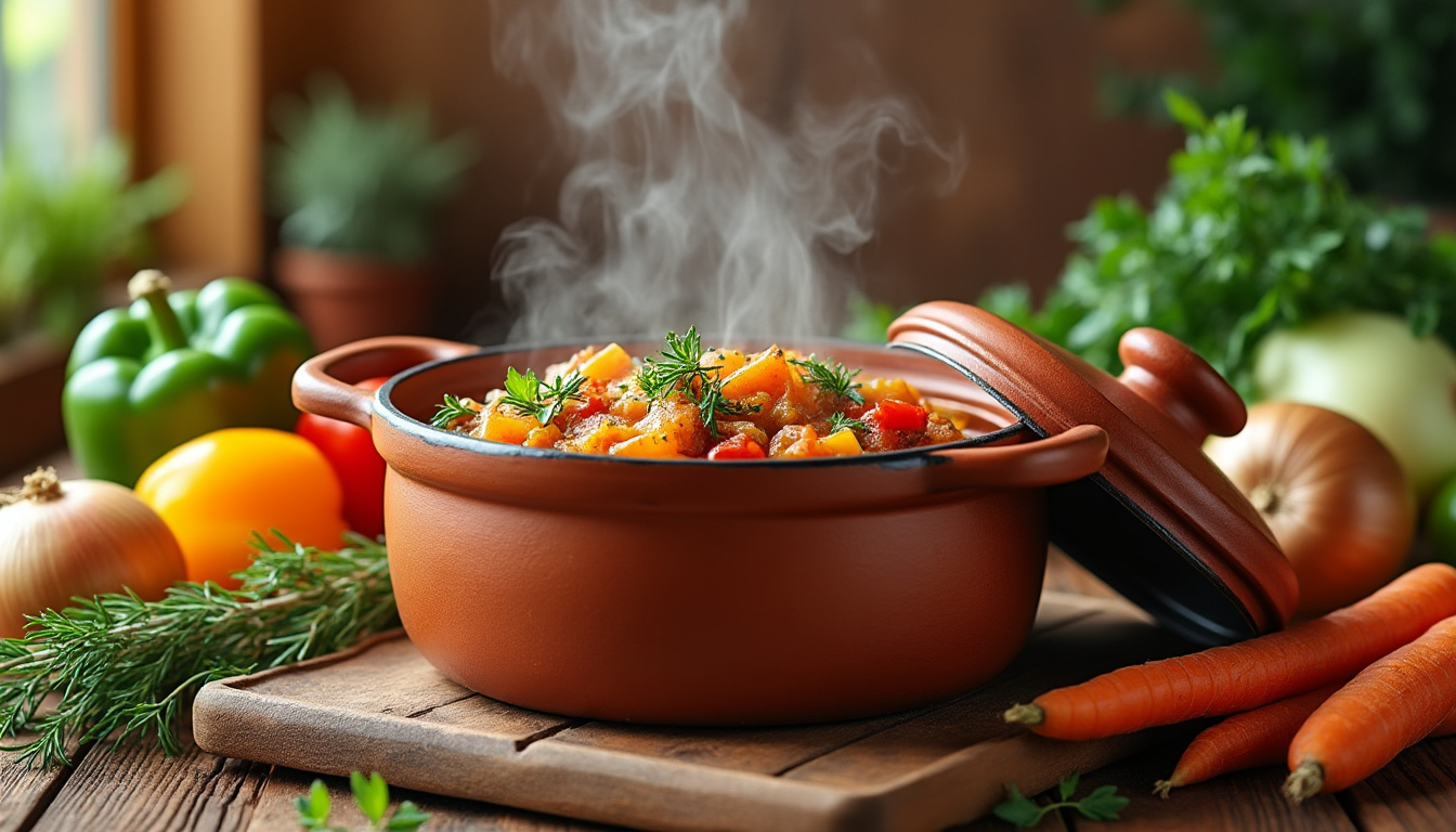 découvrez tout sur la cocotte en terre cuite et ses nombreux avantages en cuisine : cuisson saine, saveurs préservées et astuces pour l'utiliser au quotidien.